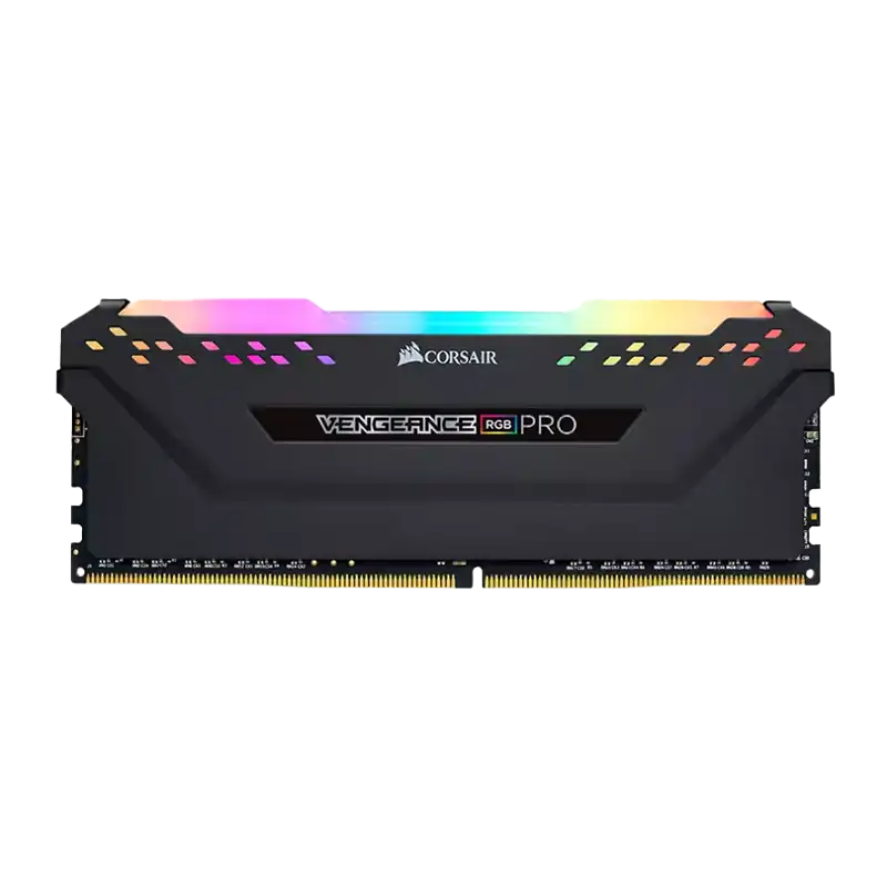 VENGEANCE-RGB-PRO.opti_-2-1 رم کورسیر VENGEANCE RGB PRO DDR4 8GB 3200MHz CL16 - تصویر 1
