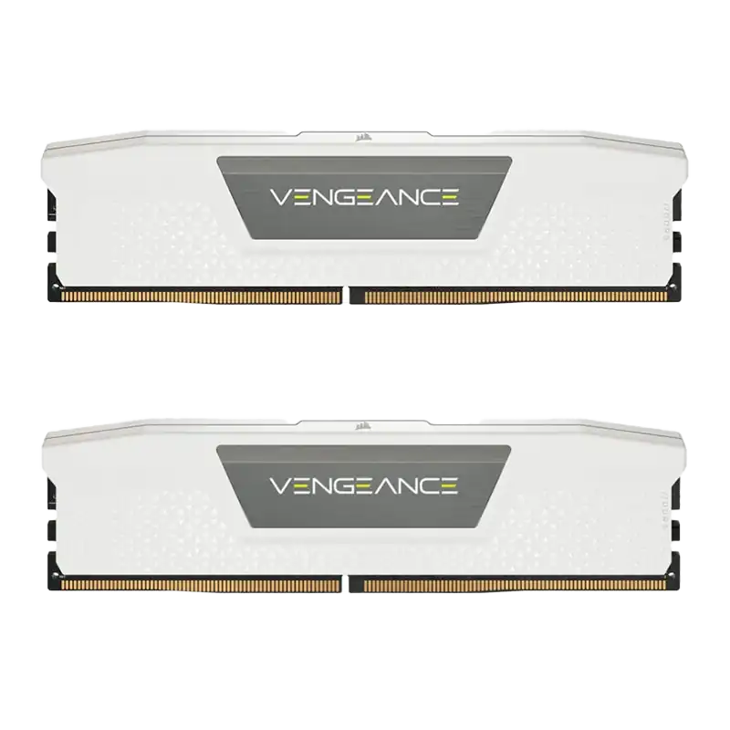 VENGEANCE-White.3.opti_ رم کورسیر VENGEANCE White DDR5 64GB (2x32GB) 5600MHz CL40 - تصویر 1