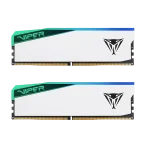 رم پاتریوت Viper Elite 5 White DDR5 64GB (2x32GB) 6200MHz CL42