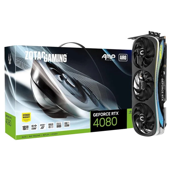 کارت گرافیک ZOTAC Gaming RTX 4080 AMP Extreme AIRO 16GB