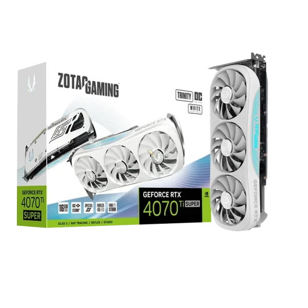 کارت گرافیک ZOTAC GAMING RTX 4070 Ti SUPER Trinity OC White Edition 16GB