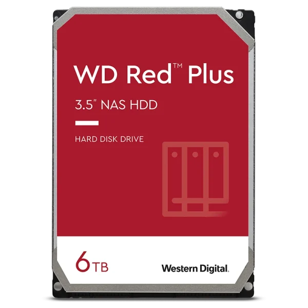 هارد اینترنال وسترن دیجیتال مدل Red Plus با ظرفیت 6 ترابایت