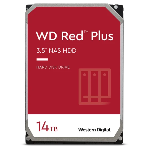 هارد اینترنال وسترن دیجیتال مدل Red Plus با ظرفیت 14 ترابایت