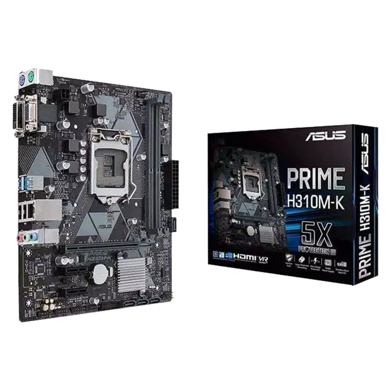 motherboard-asus-prime-h310m-k مادربرد ایسوس – PRIME H310M-K D4 - تصویر 1