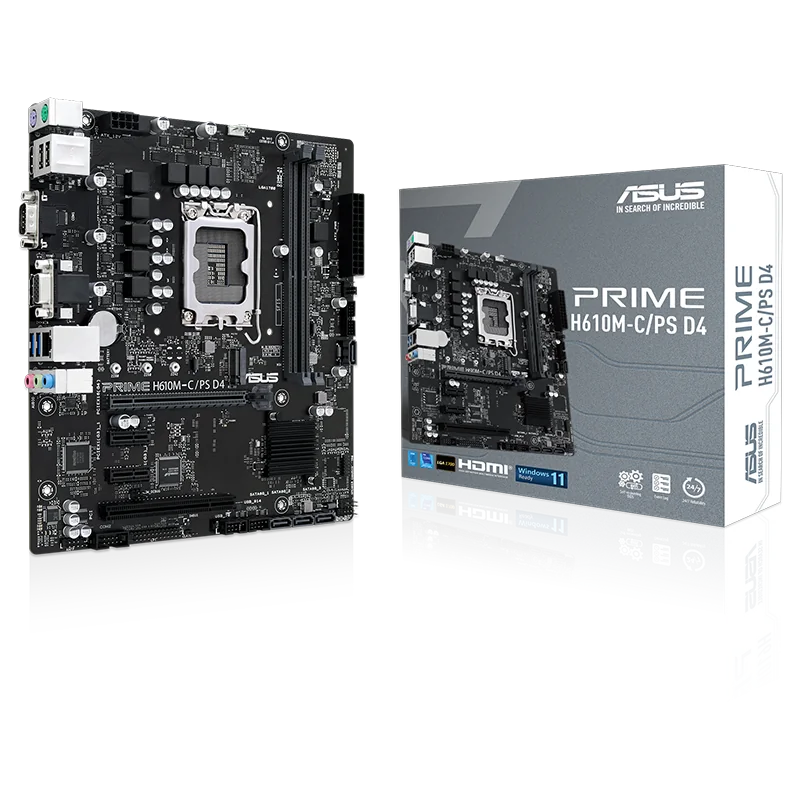 motherboard-asus-prime-h610m-c-ps-d4-ddr4 مادربرد ایسوس – PRIME H610M-C/PS D4 - تصویر 1