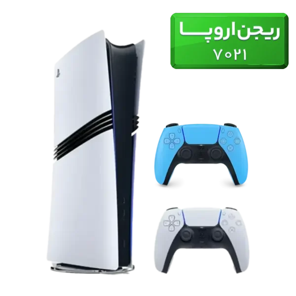 پلی استیشن 5 پرو ( PS5 Pro ) ریجن اروپا 7021 با یک دسته اضافه آبی