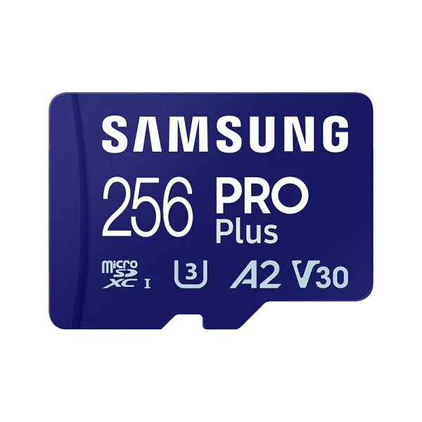 کارت حافظه microSDXC سامسونگ مدل PRO PLUS U3 A2 V30 استاندارد UHS-I ظرفیت 256 گیگابایت