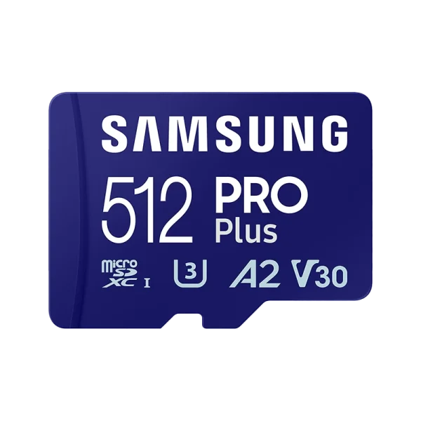 کارت حافظه microSDXC سامسونگ مدل PRO PLUS U3 A2 V30 استاندارد UHS-I ظرفیت 512 گیگابایت