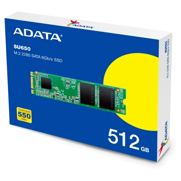 SSD اینترنال ای دیتا مدل Ultimate SU650 با ظرفیت 512 گیگابایت