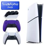 پلی استیشن 5 اسلیم ( PS5 Slim ) دیجیتال ریجن اروپا 2016 + دسته بنفش + استند شارژ