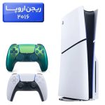 پلی استیشن 5 اسلیم ( PS5 Slim ) دیسک خور ریجن اروپا 2016 + دسته سبز