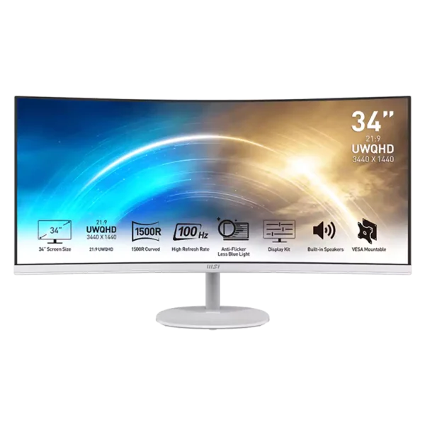 مانیتور ام اس آی خمیده 34 اینچ مدل PRO MP341CQW