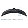 مانیتور سامسونگ خمیده 49 اینچ مدل Odyssey G9 G95C LS49CG954EMXUE - تصویر 5