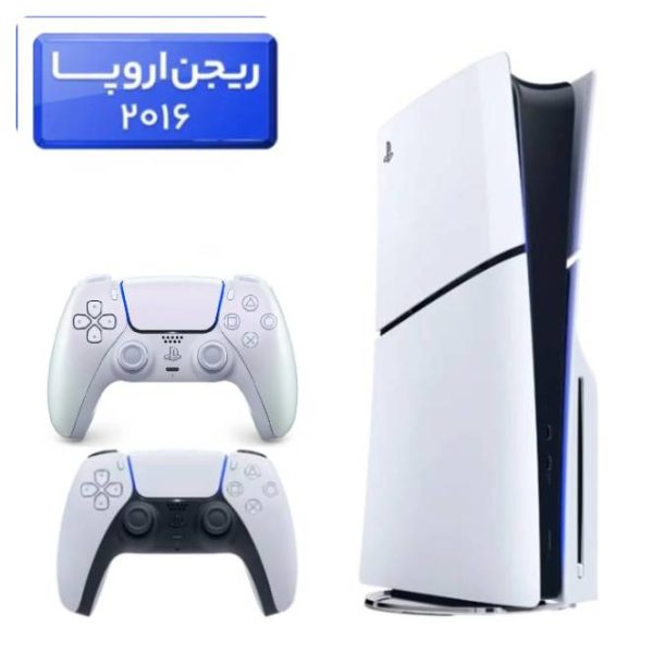 پلی استیشن 5 اسلیم ( PS5 Slim ) دیسک خور ریجن اروپا 2016 + دسته مرواریدی