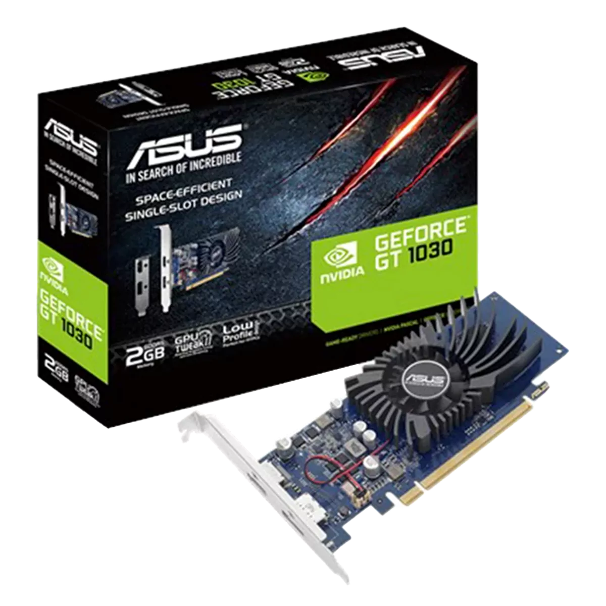 کارت-گرافیک-ASUS-GT1030-2G-BRK-1 کارت گرافیک ASUS GT1030-2G-BRK - تصویر 1