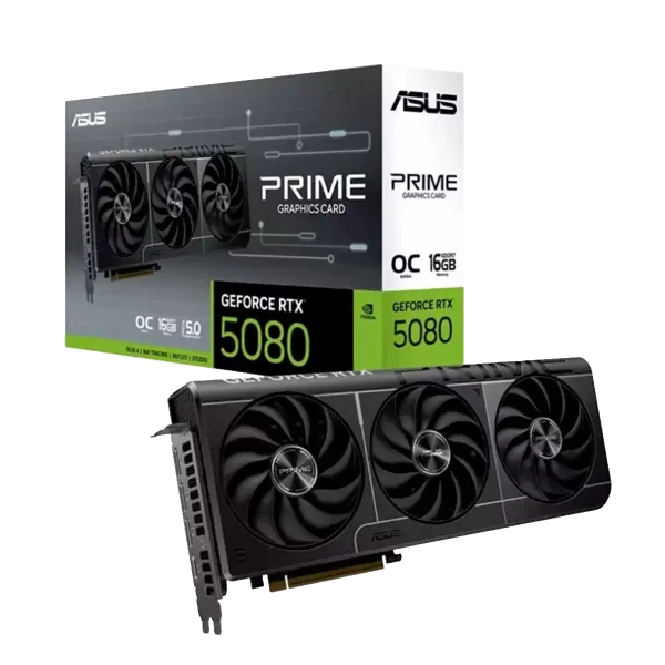 کارت گرافیک ASUS PRIME GeForce RTX 5080 16GB GDDR7 OC Edition