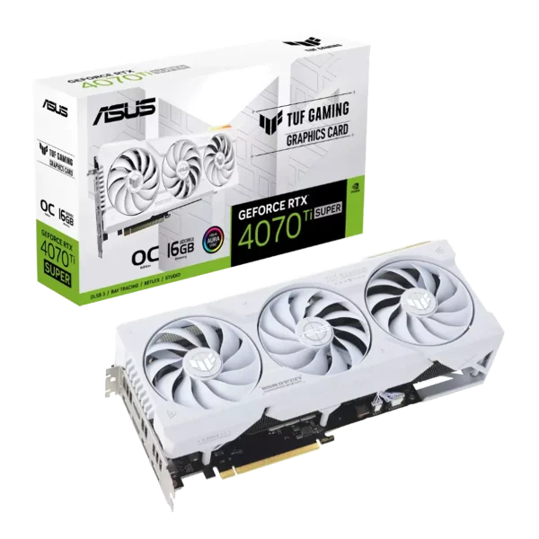 کارت گرافیک Asus TUF Gaming GeForce RTX 4070 Ti SUPER OC White