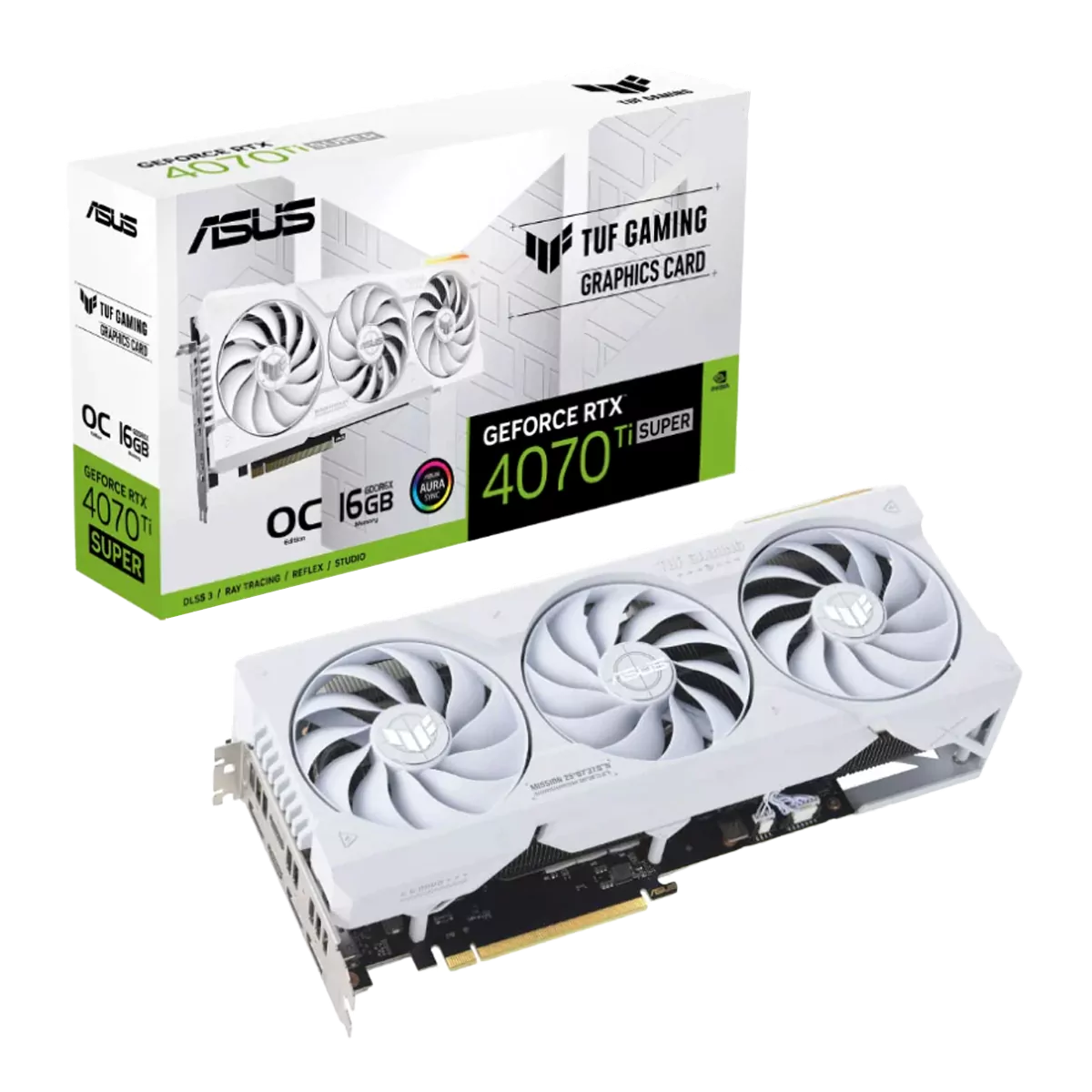 کارت-گرافیک-Asus-TUF-Gaming-GeForce-RTX-4070-Ti-SUPER-OC-White-1 کارت گرافیک Asus TUF Gaming GeForce RTX 4070 Ti SUPER OC White - تصویر 1
