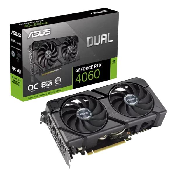کارت گرافیک ASUS Dual GeForce RTX 4060 EVO OC Edition 8GB GDDR6