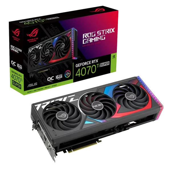 کارت گرافیک Asus ROG Strix GeForce RTX 4070 Ti SUPER 16GB GDDR6X OC Edition