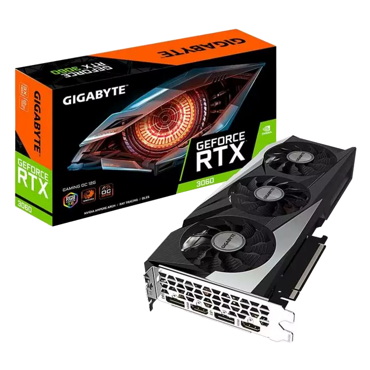 کارت-گرافیک-گیگابایت-مدل-RTX-3060-GAMING-OC-12G-1 کارت گرافیک Gigabyte RTX 3060 GAMING OC 12G - تصویر 1