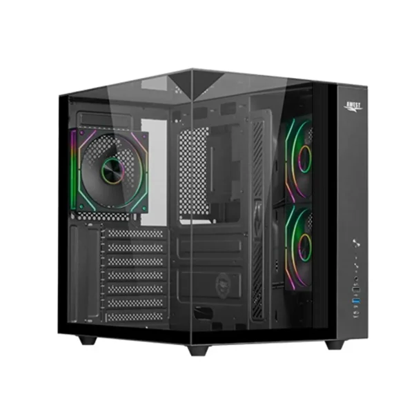 کیس گیمینگ اوست مدل AQ-15TG-B Mid Tower