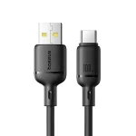 کابل سوپر فست شارژ USB به Type-C باسئوس مدل Silky100w-1M