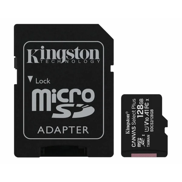 کارت حافظه MicroSD کینگستون مدل CANVAS ظرفیت 128 گیگابایت