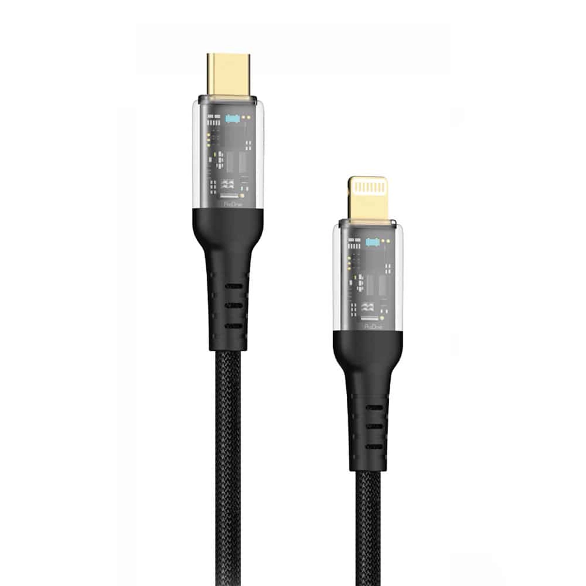 114-95 کابل شارژ 20 وات Lightning به Type-C پرووان مدل PCC114 - تصویر 1