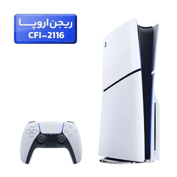 پلی استیشن 5 اسلیم ( PS5 Slim ) دیسک خور ریجن اروپا CFI-2116 (آنباکس شده)