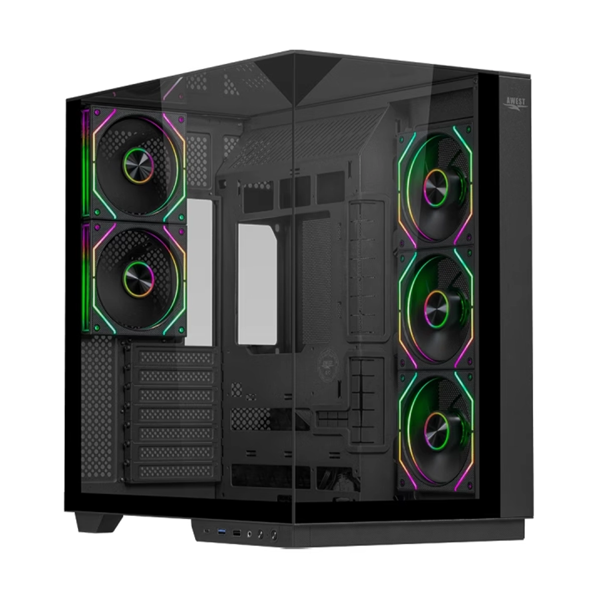 Awest-GT-AQ5TG-B کیس گیمینگ اوست مدل AQ-5TG-B - تصویر 1