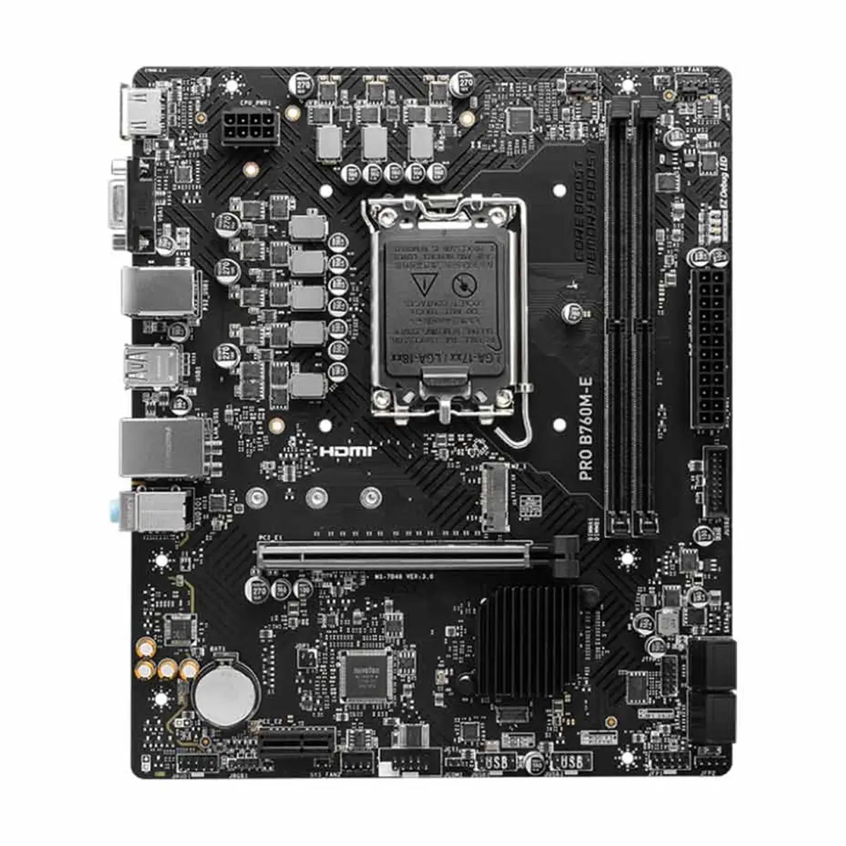 147-38 مادربرد ام اس آی - PRO B760M-E DDR5 - تصویر 1