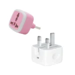 شارژر اپل 20 واتی مدل سه شاخه‌ + تبدیل برق 3 به 2 هادرون مدل A10-1 + کابل تبدیل USB-C به Lightening اپل
