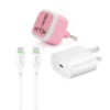 شارژر سامسونگ 25 واتی مدل (سه شاخه‌ اروپا) + تبدیل برق 3 به 2 هادرون مدل A10-1 + کابل تبدیل USB-C بودی مدل DC261TT21W - تصویر 4