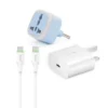 شارژر سامسونگ 25 واتی مدل (سه شاخه‌ اروپا) + تبدیل برق 3 به 2 هادرون مدل A10-1 + کابل تبدیل USB-C بودی مدل DC261TT21W - تصویر 3