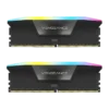رم کورسیر VENGEANCE RGB BLACK DDR5 64GB (2x32GB) 6000MHz CL40